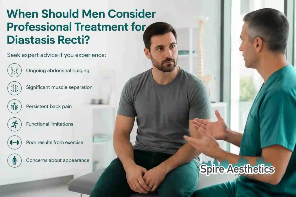 When Should Men Consider Professional Treatment for Diastasis Recti Redditch?